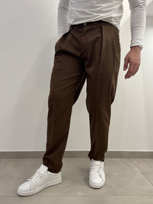 Pantalone semi elegante con elastici sui fianchi