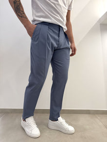 Pantalone semi elegante con elastici sui fianchi