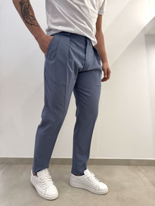 Pantalone semi elegante con elastici sui fianchi