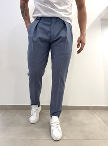 Pantalone semi elegante con elastici sui fianchi