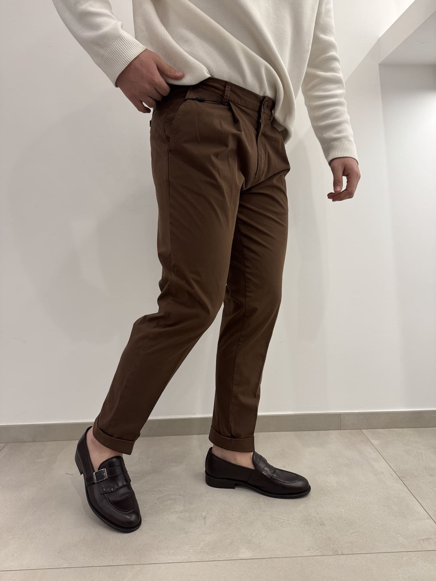 Pantalone uomo semi elegante