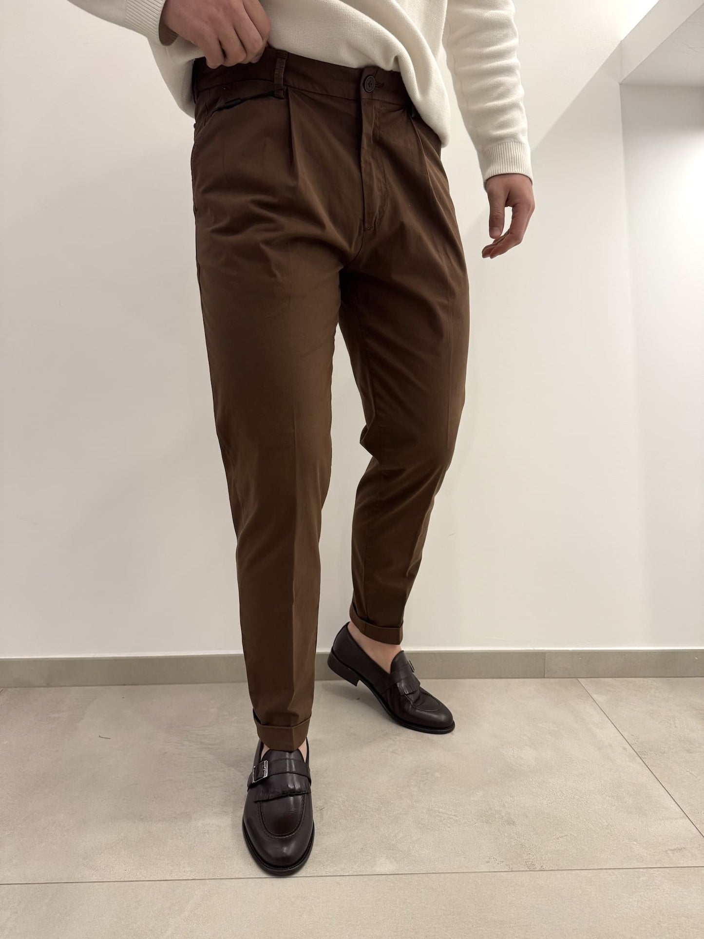 Pantalone uomo semi elegante