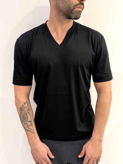 T-Shirt a punta in filo di Scozia