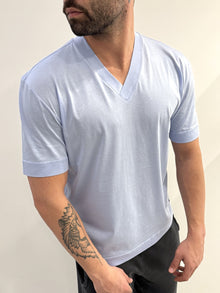 T-Shirt a punta in filo di Scozia