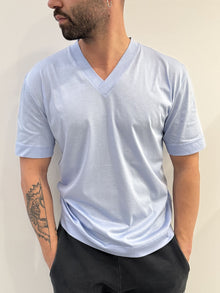 T-Shirt a punta in filo di Scozia