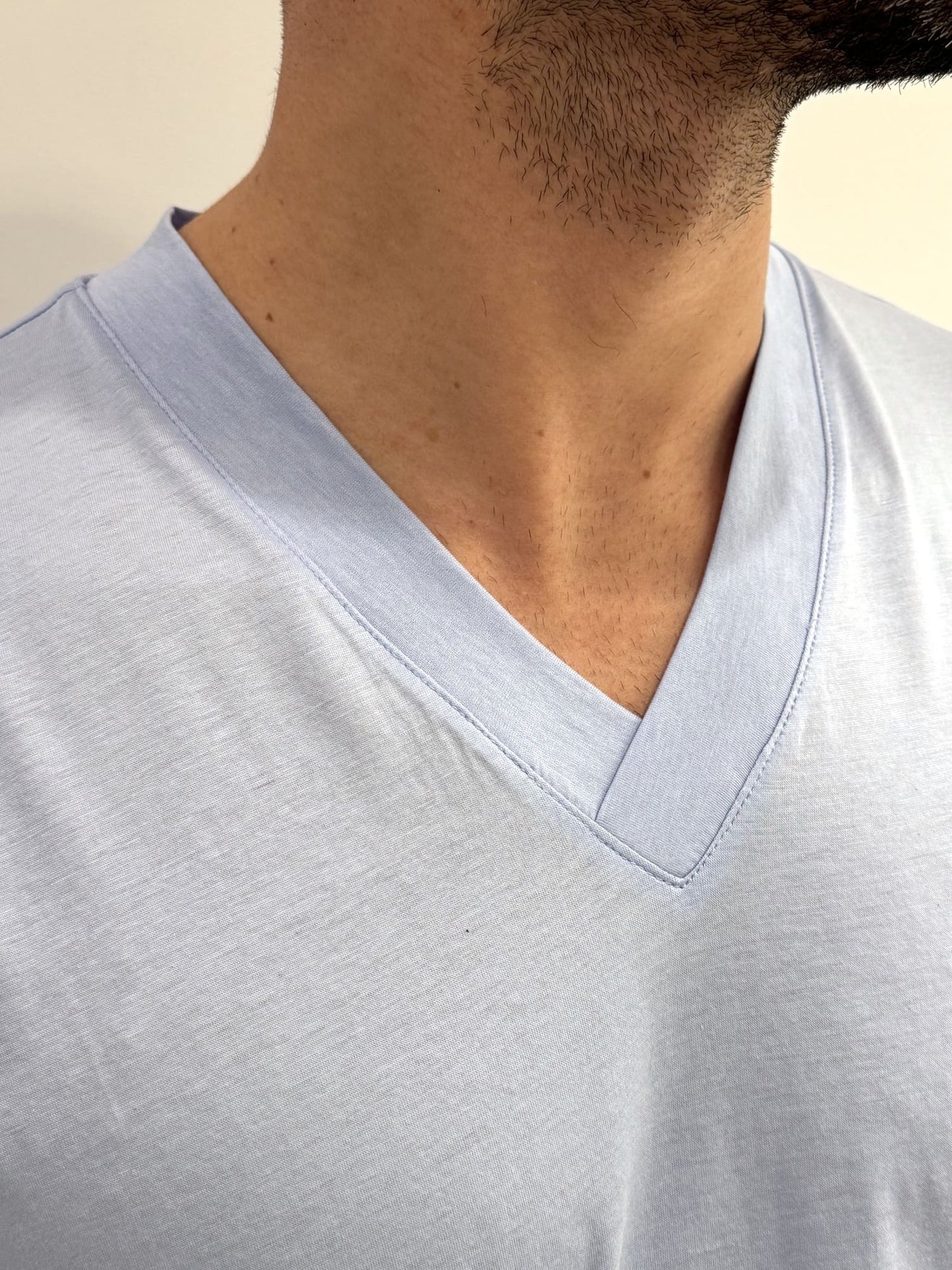 T-Shirt a punta in filo di Scozia
