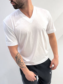 T-Shirt a punta in filo di Scozia