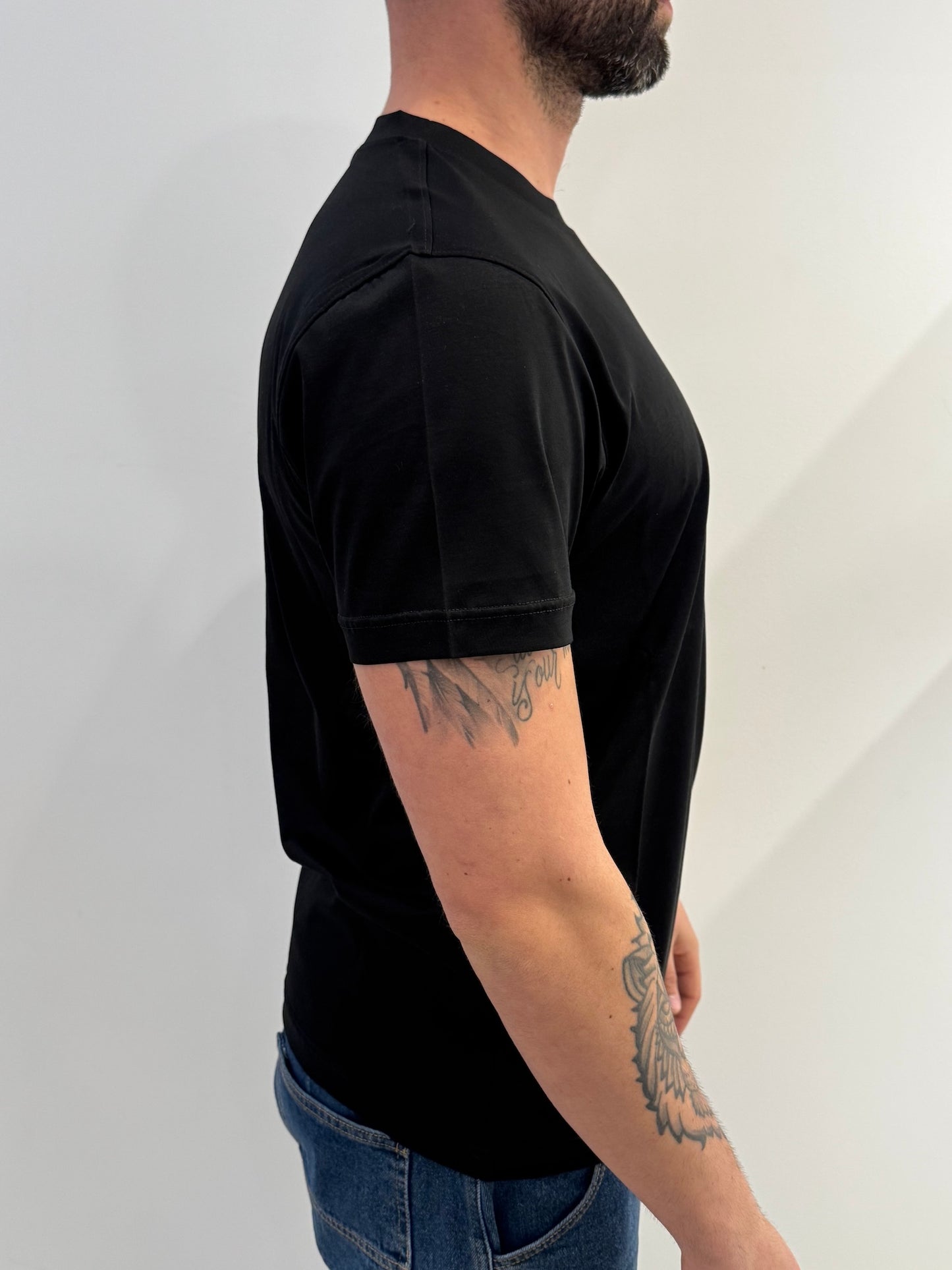 T-shirt in filo di Scozia