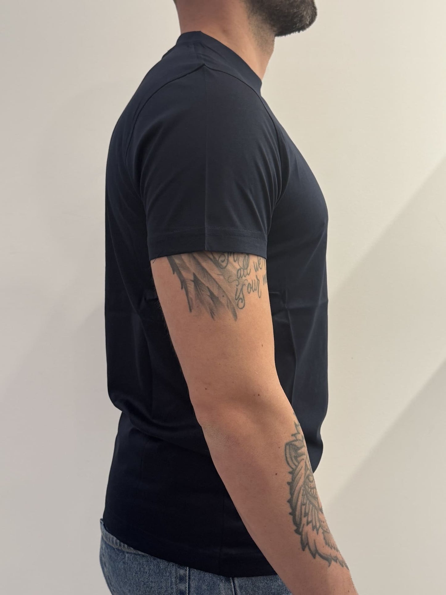 T-shirt in filo di Scozia