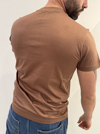 T-shirt in filo di Scozia