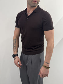 Polo Out/Fit in misto seta