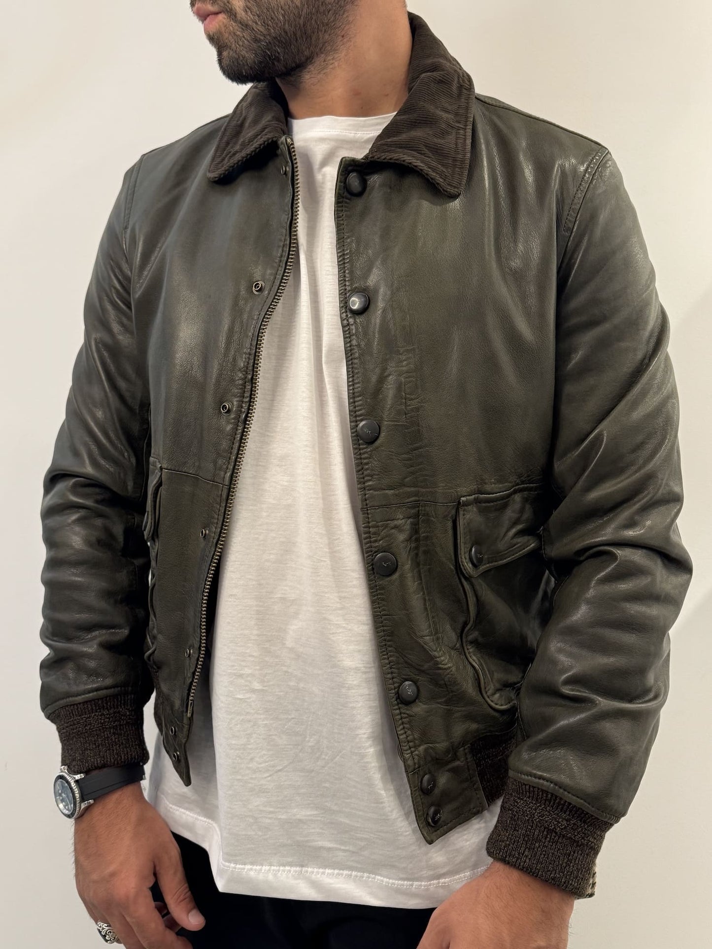 Giubbotto in vera pelle The Jack Leaters