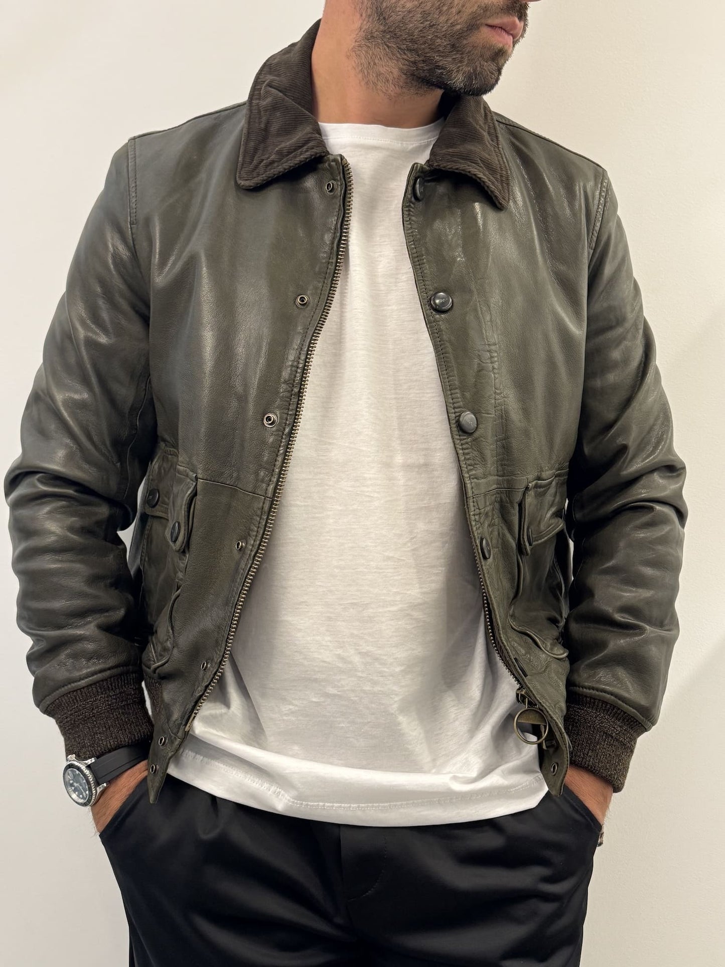 Giubbotto in vera pelle The Jack Leaters