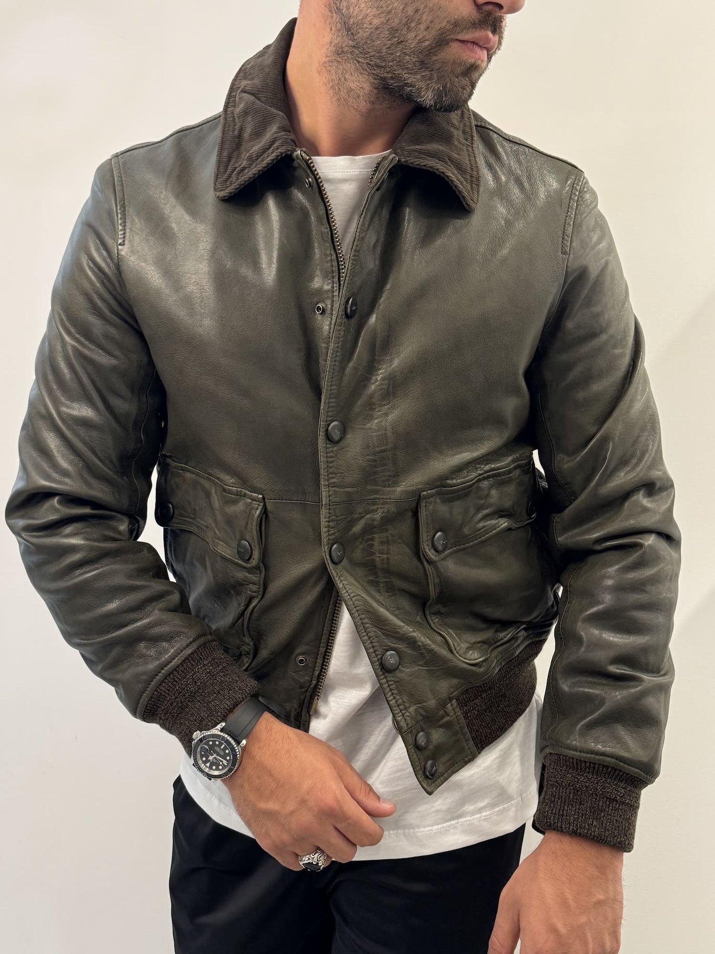 Giubbotto in vera pelle The Jack Leaters