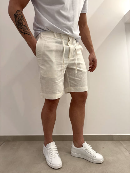 Bermuda in lino laccetti