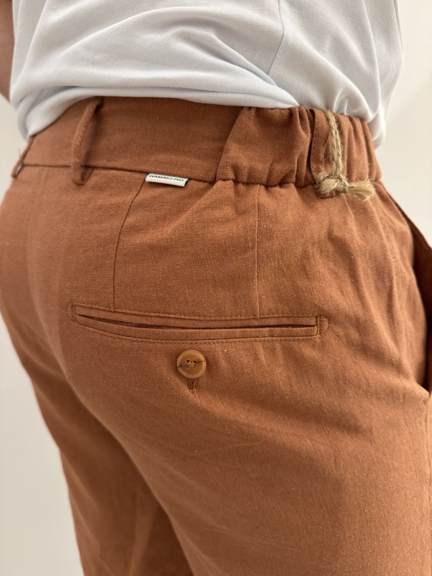 Bermuda in lino laccetti