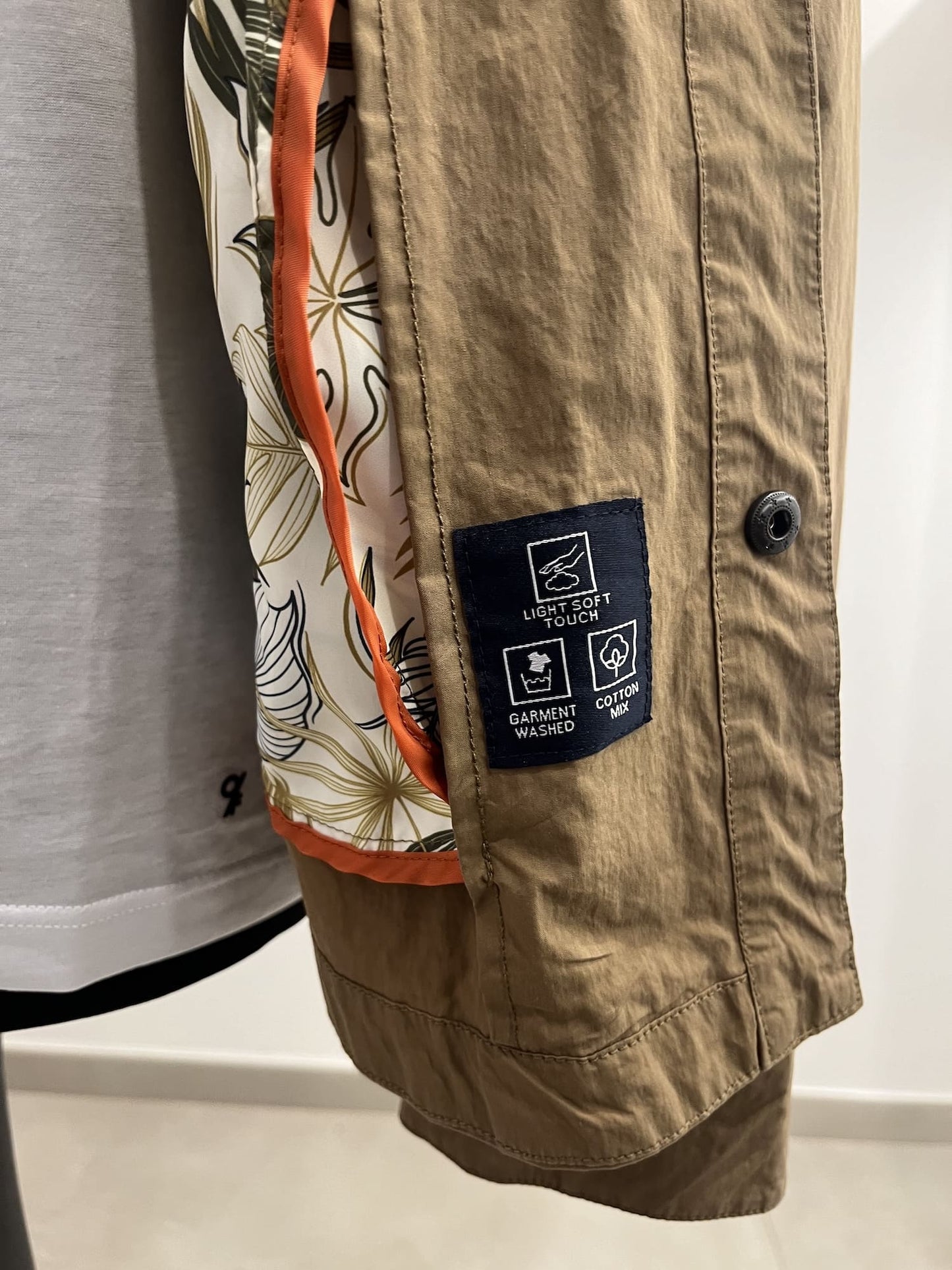 Giacca camicia tessuto tecnico