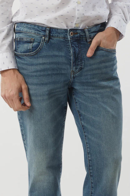Jeans 5 tasche slim fit lavaggio medio