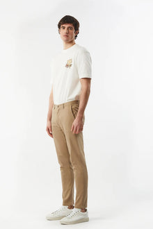Pantaloni chinos slim fit dobby