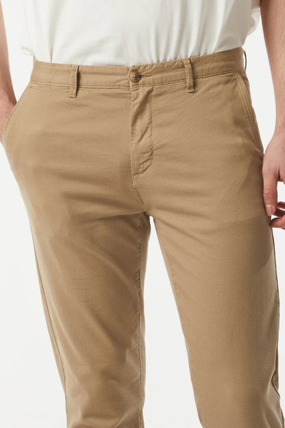 Pantaloni chinos slim fit dobby