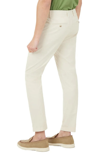Pantaloni chinos slim fit dobby Sorbino crema