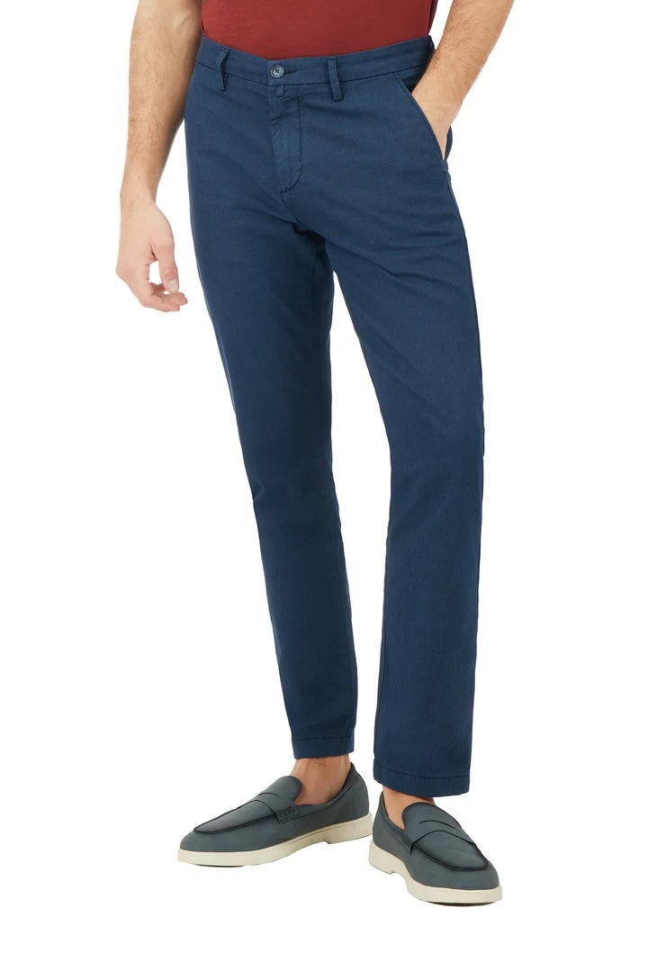 Pantaloni chinos slim fit dobby tinto filo Sorbino