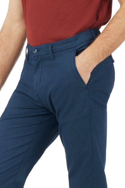 Pantaloni chinos slim fit dobby tinto filo Sorbino