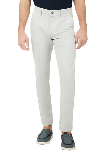 Pantaloni chinos slim fit dobby tinto filo Sorbino crema