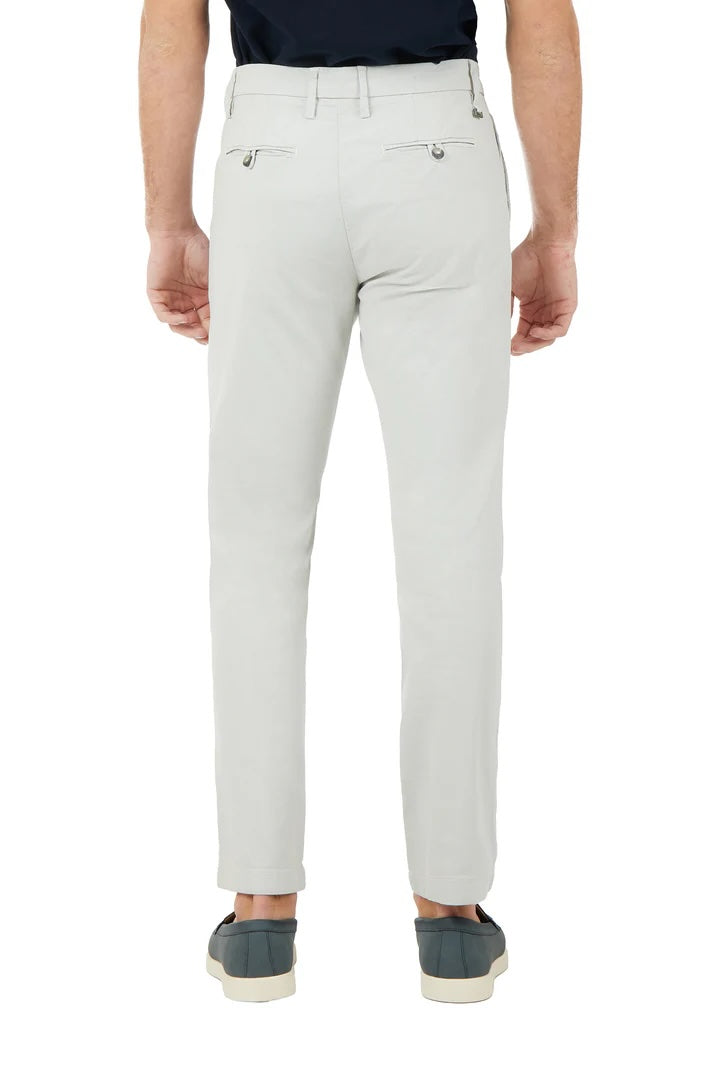 Pantaloni chinos slim fit dobby tinto filo Sorbino crema