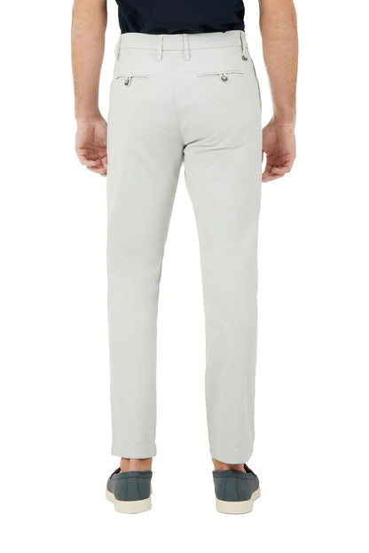 Pantaloni chinos slim fit dobby tinto filo Sorbino crema