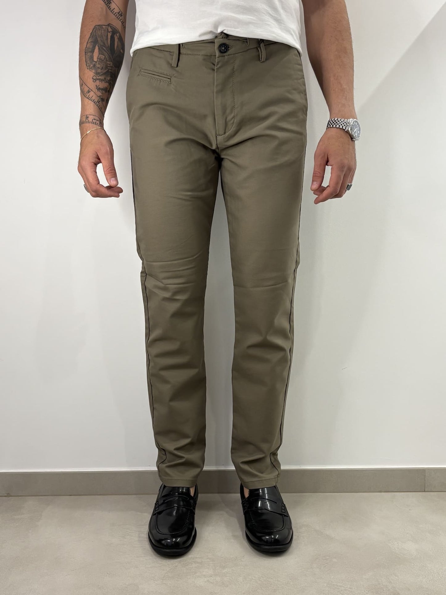 Pantalone Tasca a filo in misto cotone