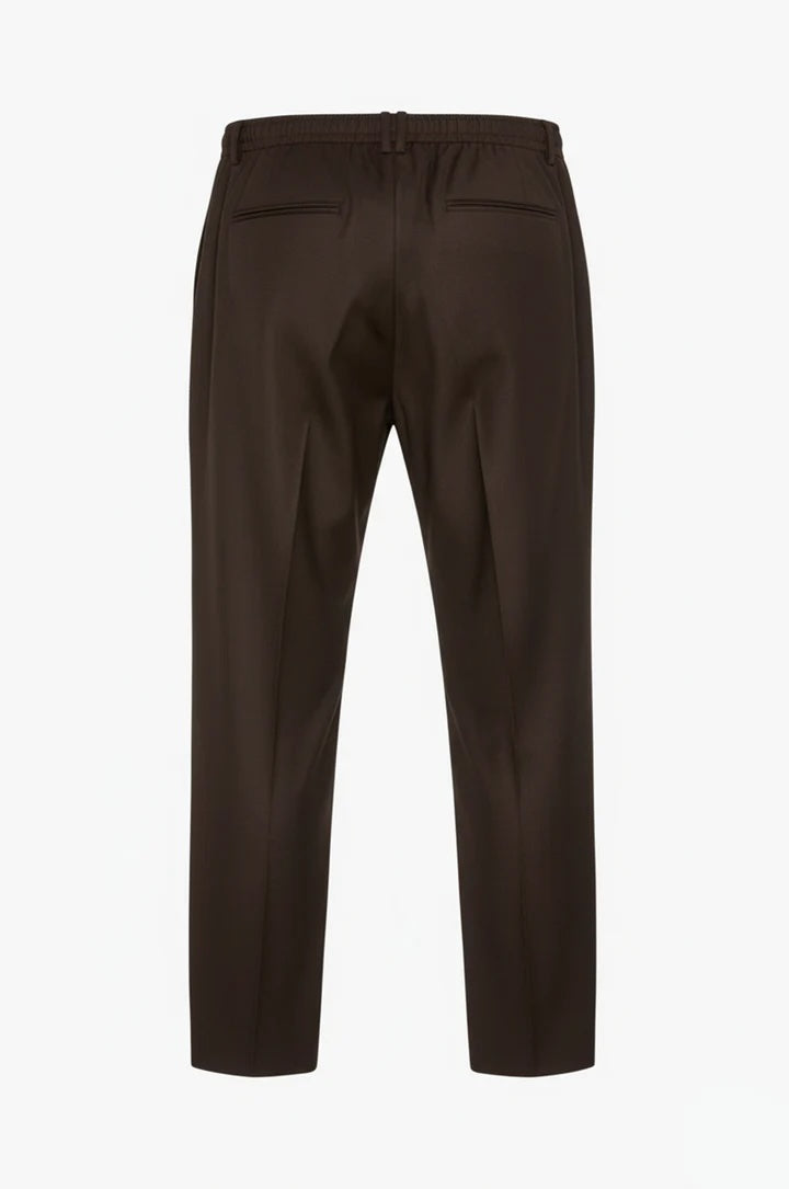 Pantaloni jogger fit taglio classico Sorbino moro