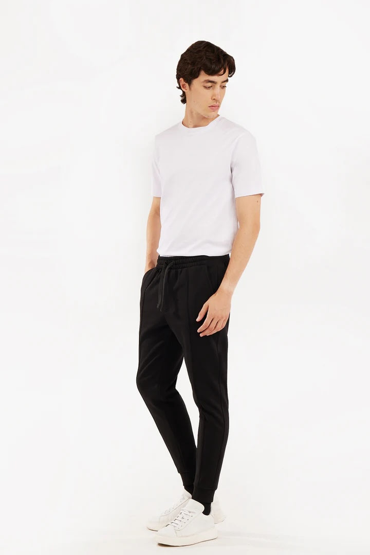 Pantaloni jogger fit basic Sorbino nero