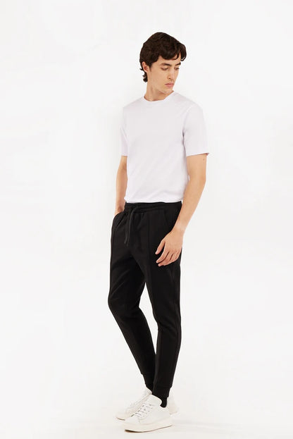 Pantaloni jogger fit basic Sorbino nero