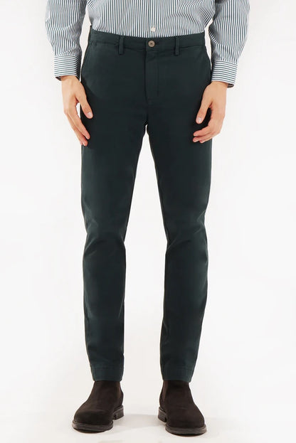 Pantaloni chinos slim fit dobby pino