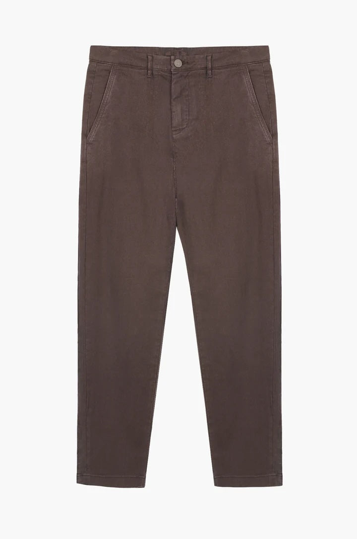 Pantaloni chinos slim fit tinto filo moro