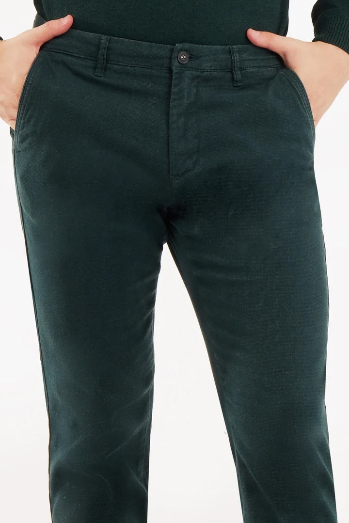 Pantaloni chinos slim fit tinto filo pino