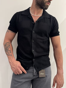Camicia lavorata in misto cotone