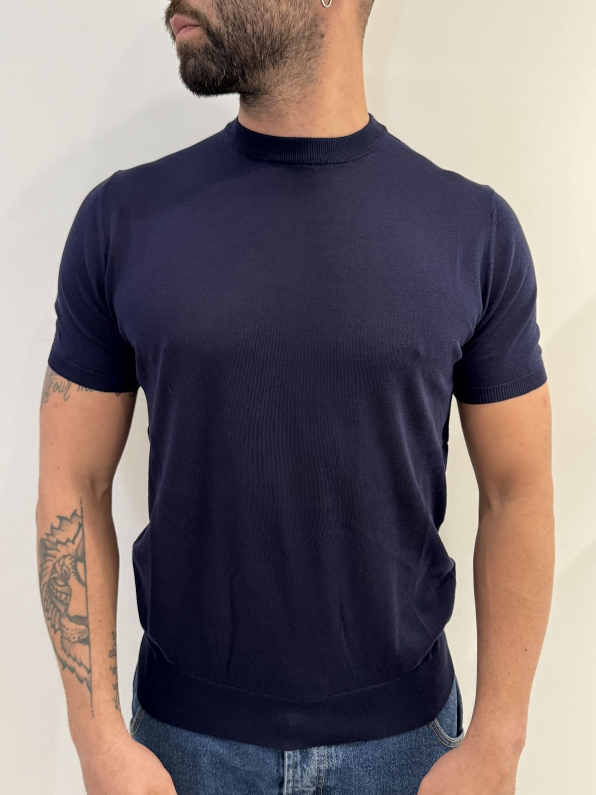 T-Shirt girocollo in filo