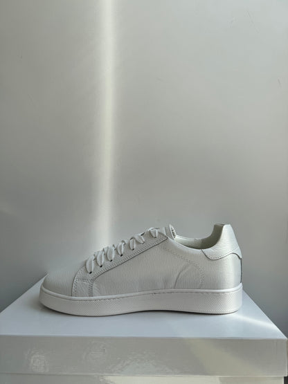 Sneakers bianca in pelle
