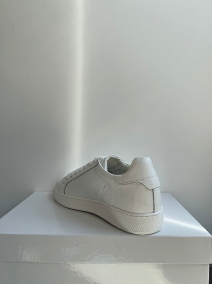 Sneakers bianca in pelle
