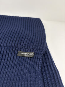 Sciarpa uomo Hamaki-Ho a coste blu