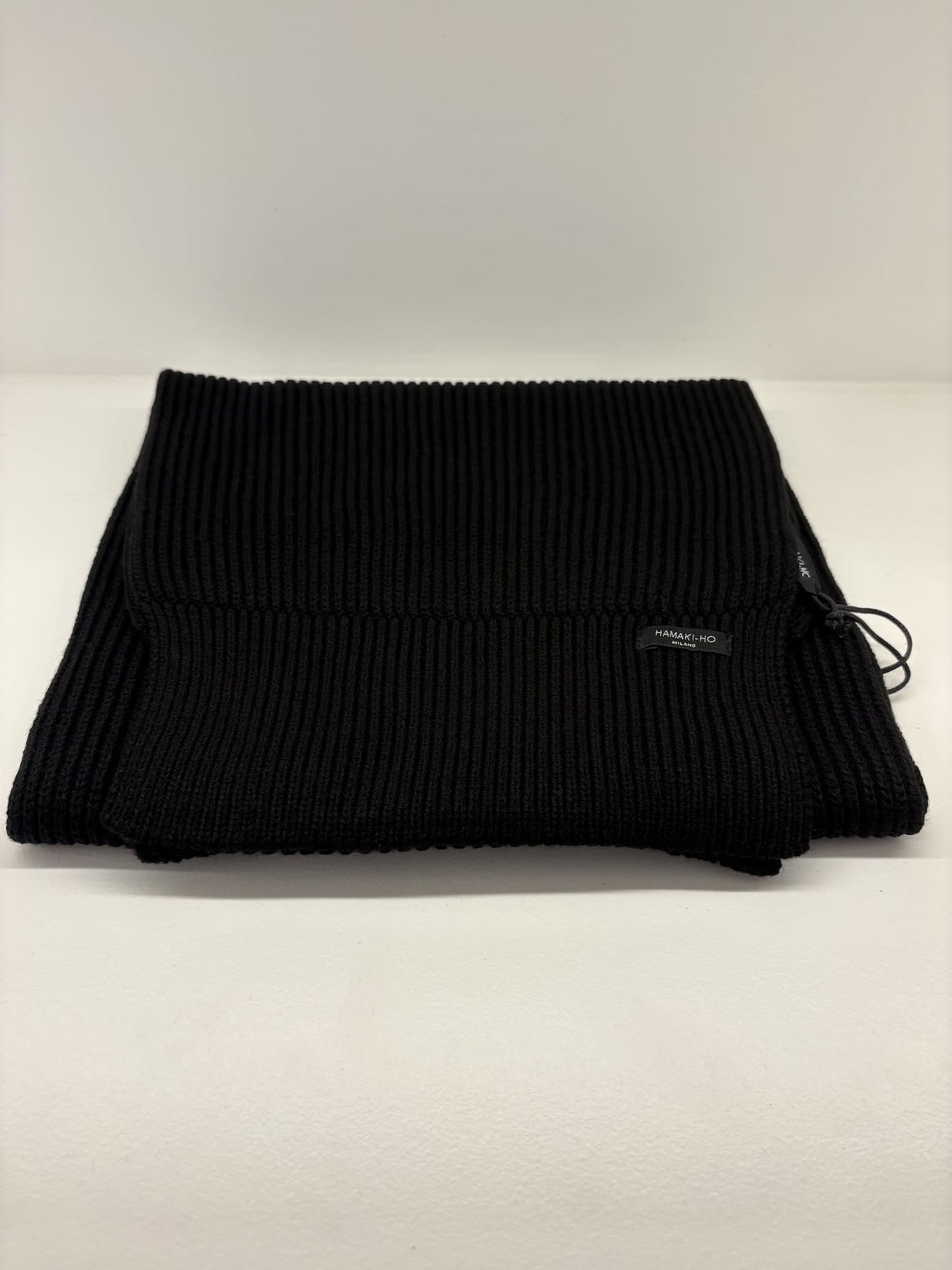 Sciarpa uomo Hamaki-Ho a coste nero