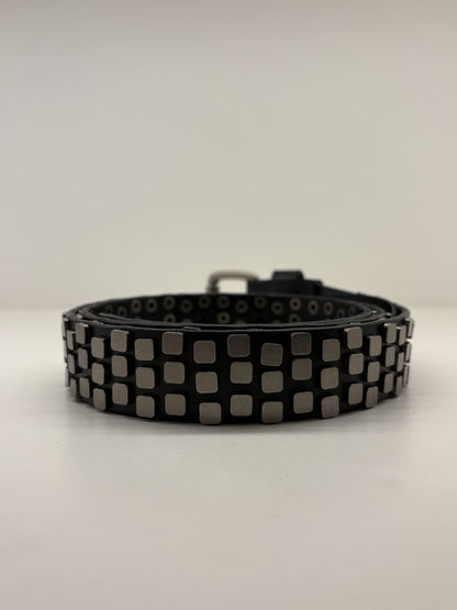 Cintura uomo in pelle con borchie