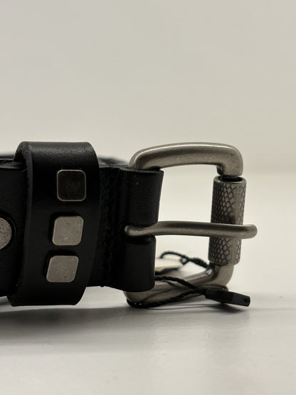 Cintura uomo in pelle con borchie