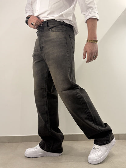 Jeans scuro basic baggy