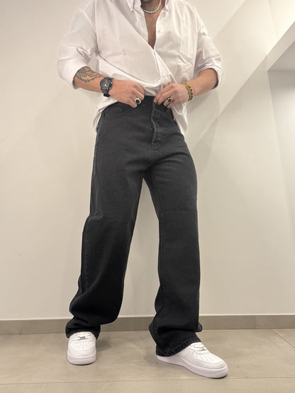 Jeans nero basic baggy