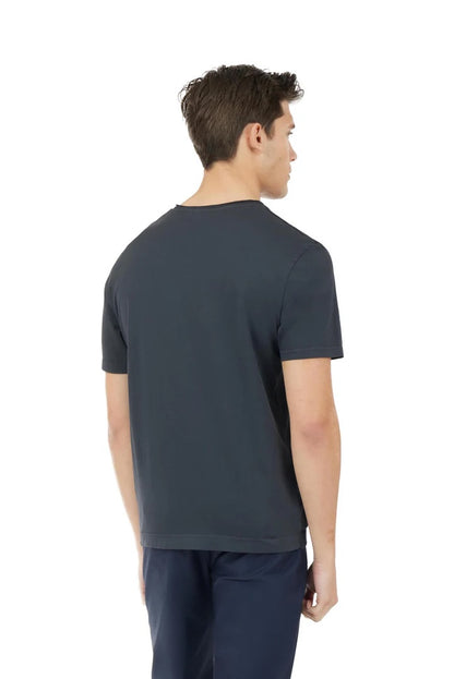 T-shirt in maglia con dettagli taglio vivo Sorbino