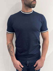 T-shirt giroccolo con bordino