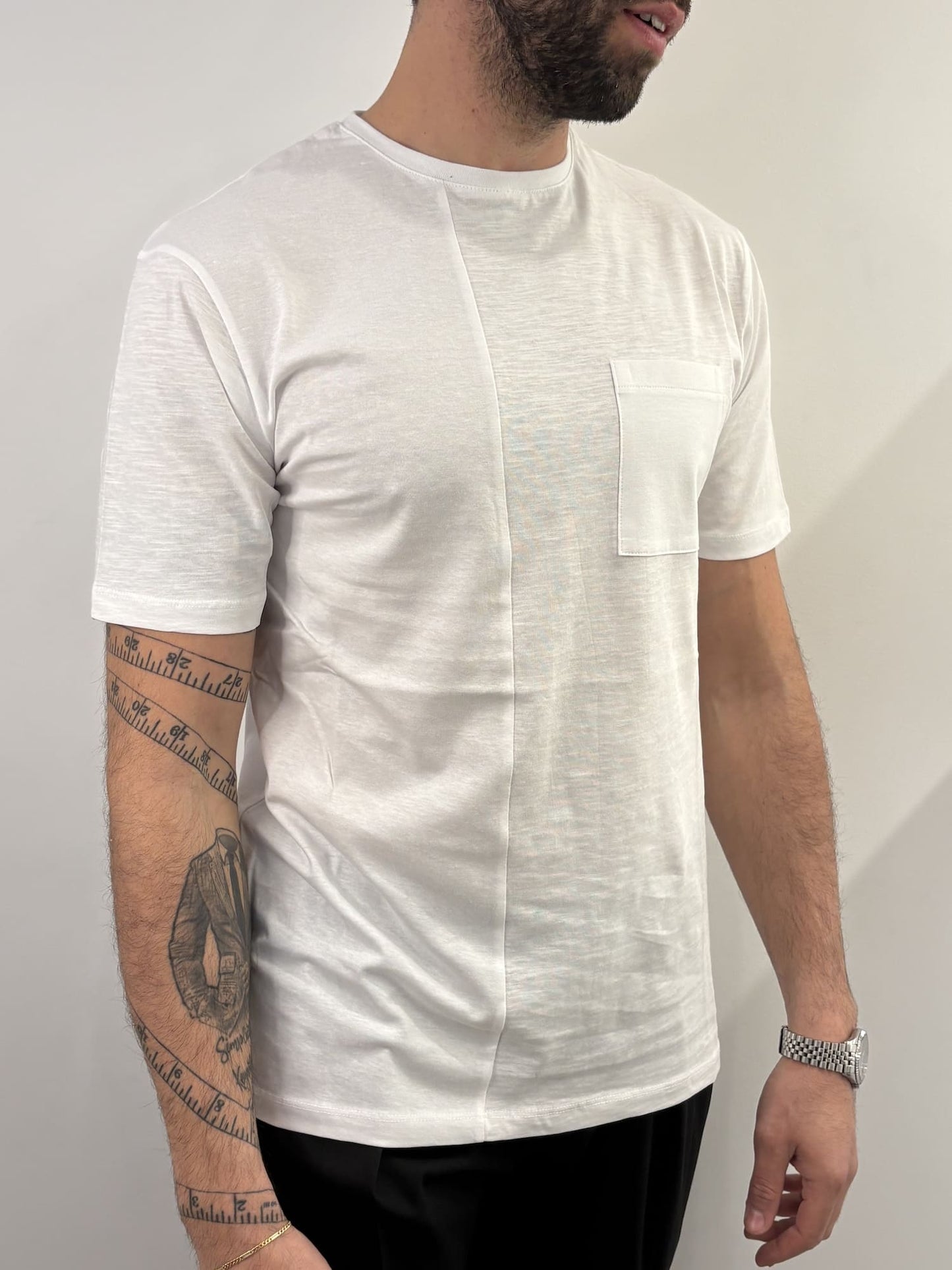 T-shirt Hamaki-ho in cotone bianco